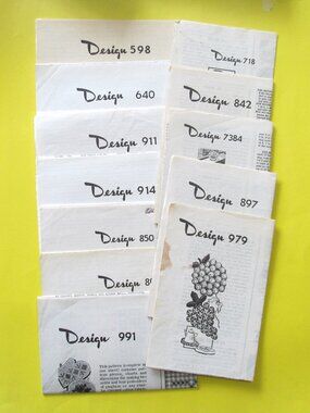 Vintage Crochet Mail Order Patterns Lot#2